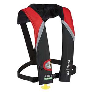 Buy Onyx A/M-24 Deluxe Auto/Manual Inflatable Life Jacket, Carbon